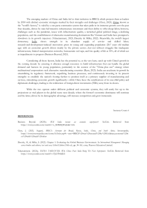 India & China - Political and Economic Medium term Projection 