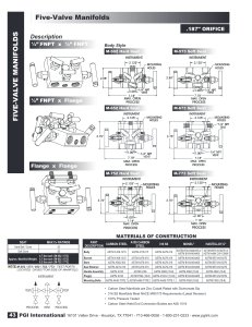 Manifold 5V 6000 pSi Hard