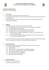 Sri Lanka Immigration Passport Renewal