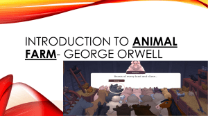 Introduction to Animal Farm- George Orwell