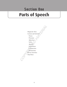 Parts of speech