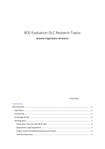 BOS Evaluation OLC Research Topics