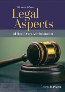 attachment legal aspects of healthcare administration 13th edition
