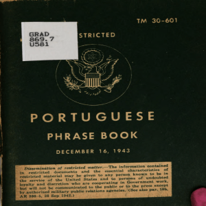 Portuguese Phrase Book 1943