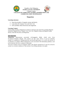 Magnetism: Ampere's & Lenz's Laws, Energy Density