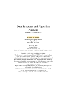 Data Structures and Algorithm Analysis Edition 3.2 (Java Version) By Clifford A. Shaffer