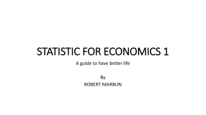 Chapter 1 Concept of Economics and Significance of Statistics in Economics