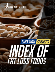 Built With Science Index of Fat Loss Foods PDF