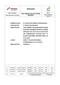 FNCT-RI-A4-014-PC-CA-002 PSV Sizing Calculation Report Rev 0