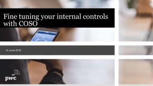 Fine tuning your internal controls with COSO