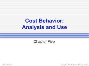 05. Cost Behavior Analysis