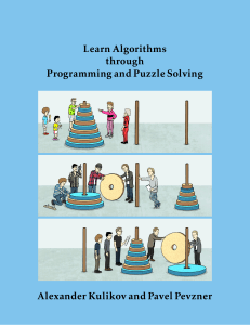 learn algorithms through programming and puzzle solving