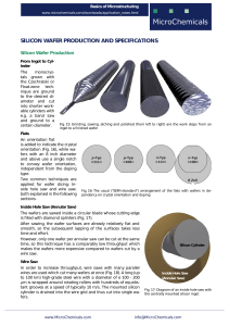silicon wafer production specification