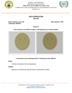 JEY ANN CANDAME ART APPRECIATION ACT. 10 & 11