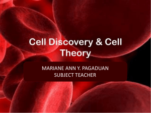 Cell History and Theories