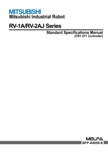 Mitsubishi Robot RV-1A/RV-2AJ Specs Manual