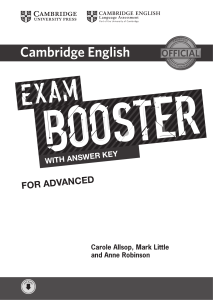 Exam Booster CAE