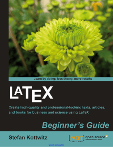 LaTeX- Beginner's Guide
