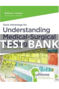 Davis Advantage for Understanding Medical-Surgical Nursing 7th Edition Linda S. Williams Test Bank pdf download