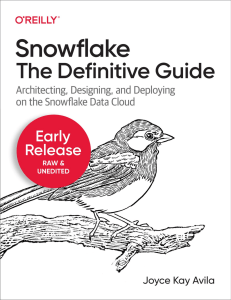 Snowflake The Definitive Guide (Sixth edition)