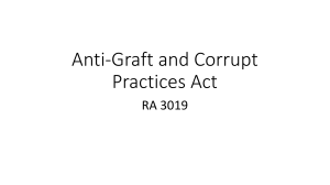Anti-Graft and Corrupt Practices Act