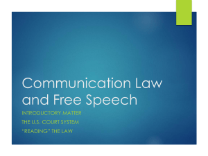 Com Law Free Speech --  Unit 1(2)