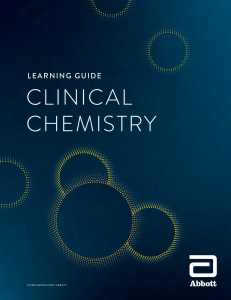 1 Learning guide Clinical Chemistry