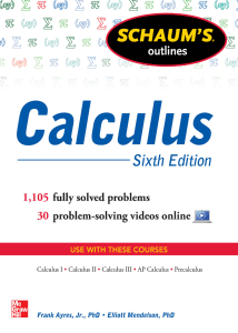 Schaum's Outline of Calculus (6th Ed.) ( PDFDrive )