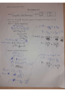 Calculus Worksheet: Implicit & Explicit Differentiation