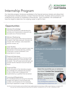 Internship Flyer