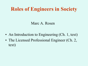 Lecture 03 Roles of Engineers in Society