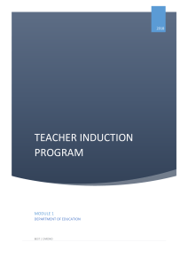 Teacher-Induction-Program Module-1-V1.0