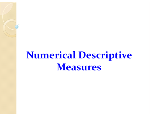 2.1 Descriptive statistics Note1