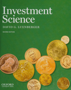 David G. Luenberger - Investment Science-Oxford University Press (2013) (1)