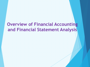 Accounting and Financial Statement Analysis