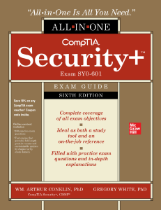 CompTIA Security+ Exam Guide, Sixth Edition