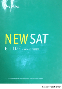 ivy global new sat guide 2nd edition