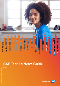 SAP TechEd SAP News Guide 2020
