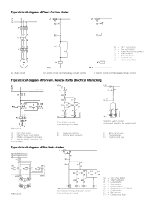 Motor Starter Circuit Diagrams: DOL, Forward/Reverse, Star Delta