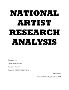 National Artist research analysis-LAPTOP-K22O16JK