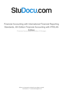 Financial Accounting with IFRS, 4th Edition Textbook