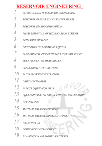 Heriot-Watt University - Reservoir Engineering