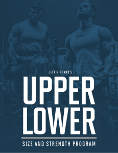 Jeff Nippard - Upper Lower Strength Routine 6 Day