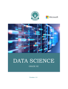 classXII Data Science Student Handbook