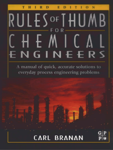 Rule of Thumb for Chemical Engineers