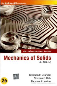 Crandall-Mechanics of solids
