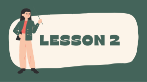 Lesson 2 - Conditionals - English 9