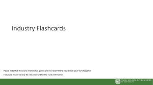 Industry Flash Cards