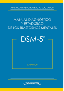 Manual Diagnostico y Estadistico de los Trastornos Mentales 5 edicion DSM-5
