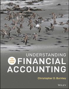 Understanding Financial Accounting 3rd Canadian Edition - Christopher D Burnley1 1
